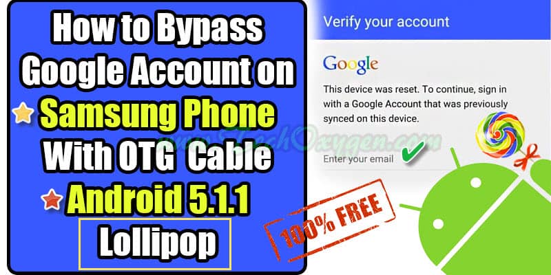 How To Bypass Google Account Samsung Phone - OTG Cable Method