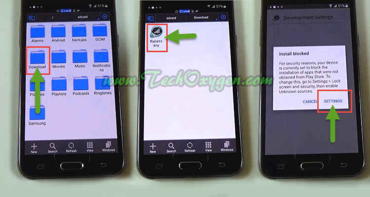 Samsung Galaxy J5 J500F - How to bypass Google account (SideSync method)